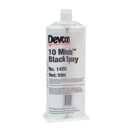Devcon® 10 Minute Epoxy Black – Devcon 14255 50ml Cartridge